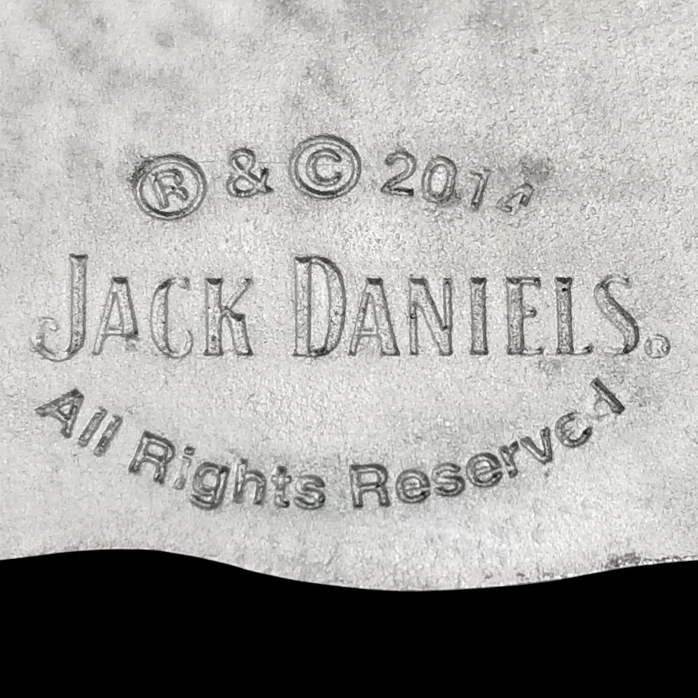 Jack Daniels Old‎ No 7 Brand Western Belt Buckle Metal Silver Black USA Made